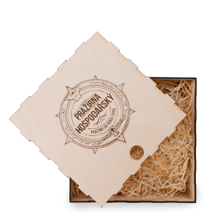 Dárková dřevěná krabička - KOMPAS