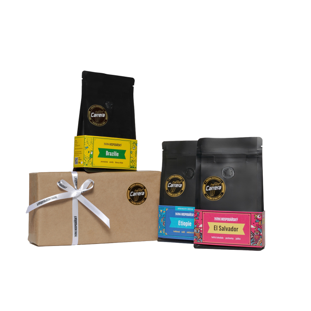 Degustační balení kávy - dárkově zabaleno